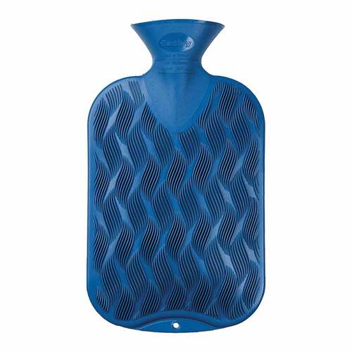 Fashy W&auml;rmflasche Karo-Halblamelle saphir 6437 54 - 1