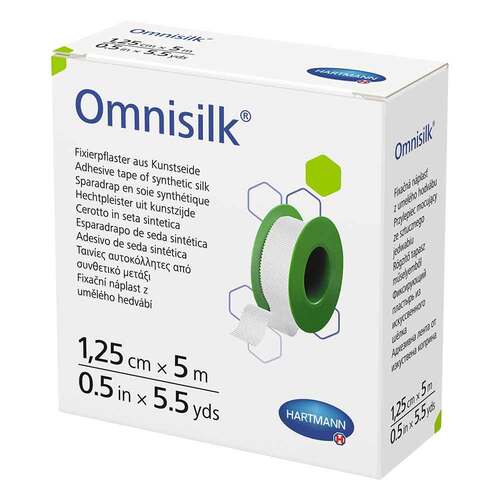 Omnisilk Fixierpflaster Kunstseide 1,25 cmx5 m - 1