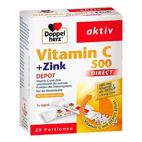 Doppelherz Vitamin C 500 + Zink Depot Direct Pellets - 1