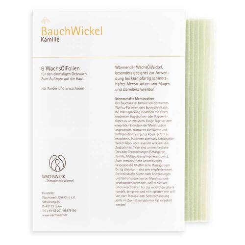 Bauchwickel Kamille 15x21 cm Folie - 2