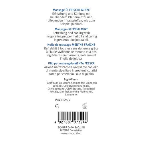 Massage&ouml;l frische Minze - 2