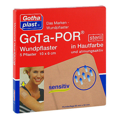 Gota-Por Wundpflaster steril 60x100 mm hautfarben - 1