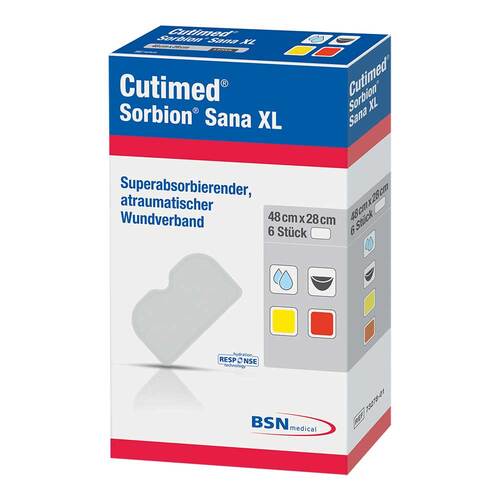 Sorbion Cutimed Sana Wundauflage XL 28x48 cm - 1