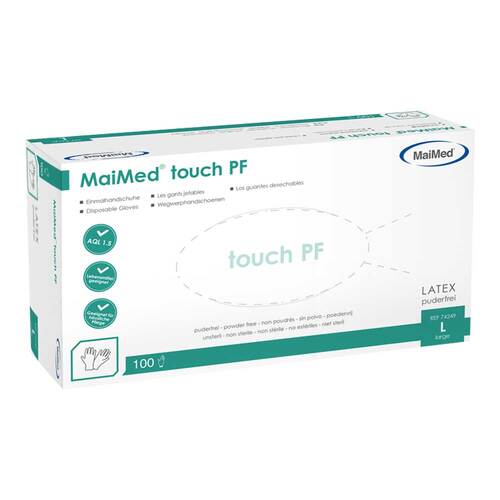 Myclean touch PF Handschuhe Latex unsteril Gr&ouml;&szlig;e L - 1