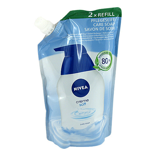 NIVEA Fl&uuml;ssigseife Creme Soft Nachf&uuml;llbeutel - 1