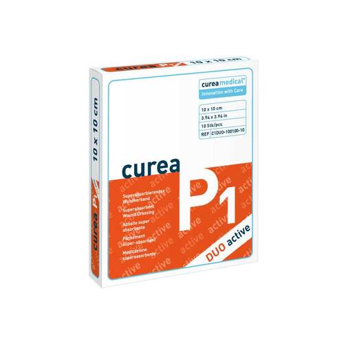Curea P1 duo active superabs.Wundauflage ste.10x10 cm - 1