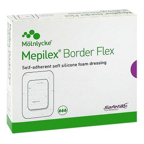 Mepilex Border Flex Schaumverband haftend 13x16 cm - 1