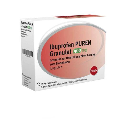 Ibuprofen Puren Granulat 400 mg zur Herstellung einer L&ouml;sung zum Einnehmen  - 1