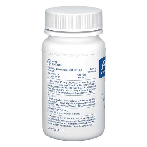 Pure Encapsulations Vitamin K &amp; D Kapseln - 3