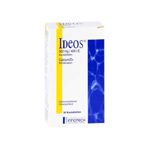 Ideos 500 mg / 400 I.E. Kautabletten - 1