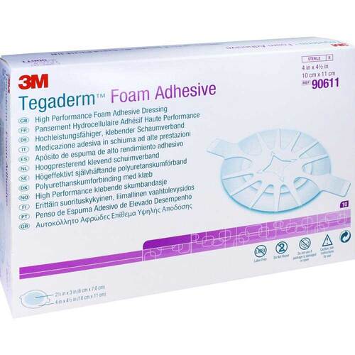 Tegaderm Foam Adhesive 10x11 cm oval 90611 - 1