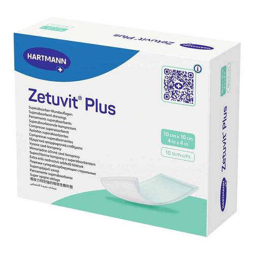 Zetuvit Plus extrastarke Saugkomp.steril 10x10 cm - 1