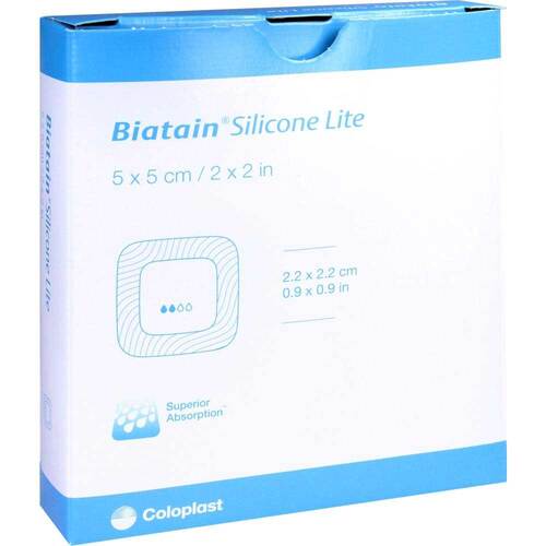 Biatain Silicone Lite Schaumverband 5x5 cm - 1