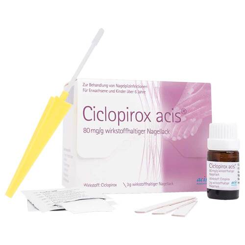 Ciclopirox acis 80 mg / g wirkstoffhalt.Nagellack - 2