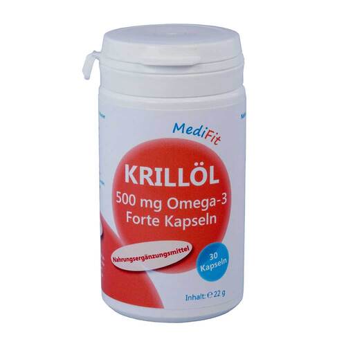 Krill&ouml;l 500 mg Omega-3 Forte Kapseln Medifit - 1
