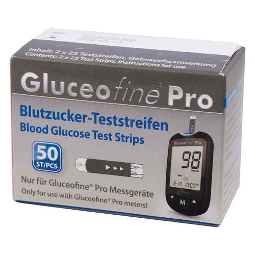 Gluceofine® Pro Blutzucker-Teststreifen - 1