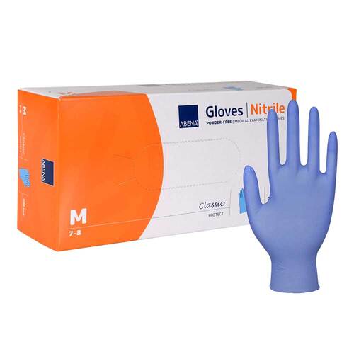 Nitril Untersuchungshandschuhe Classic unste.puderfrei M blau - 1