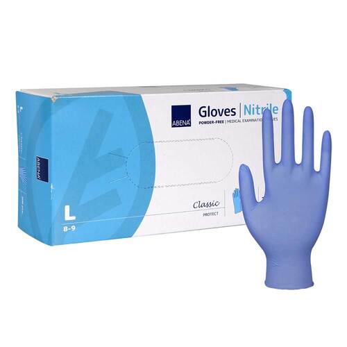 Nitril Untersuchungshandschuhe Classic unste.puderfrei L blau - 1