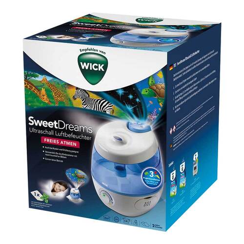 WICK SweetDreams 2-in-1 Ultraschall Luftbefeuchter mit Lichtprojektion - 1