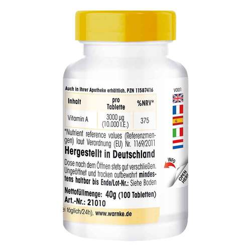 Vitamin A 10.000 I.E. Tabletten - 3