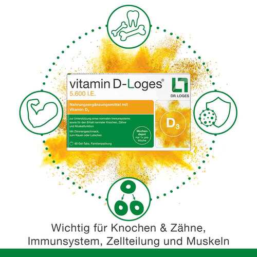 Vitamin D-Loges 5.600 I.E. Kautabletten - 6