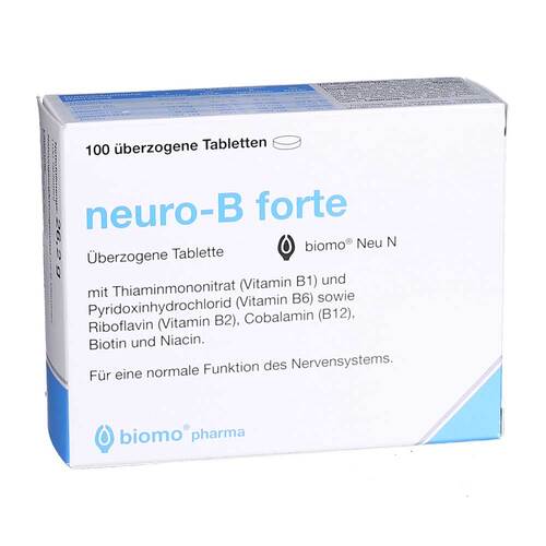 Neuro B forte biomo Neu &uuml;berzogene Tabletten - 1
