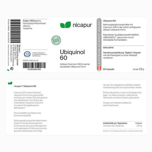 Nicapur Ubiquinol 60 Kapseln - 2