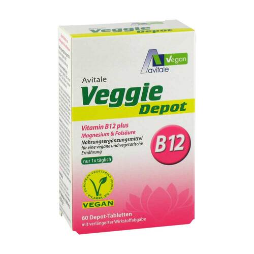 Veggie Depot Vitamin B12 + Magnesium + Fols&auml;ure Tabletten  - 1