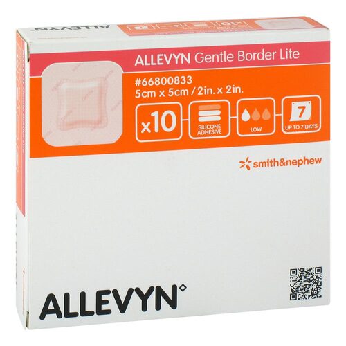 Allevyn Gentle Border Lite 5x5 cm Schaumverband  - 1