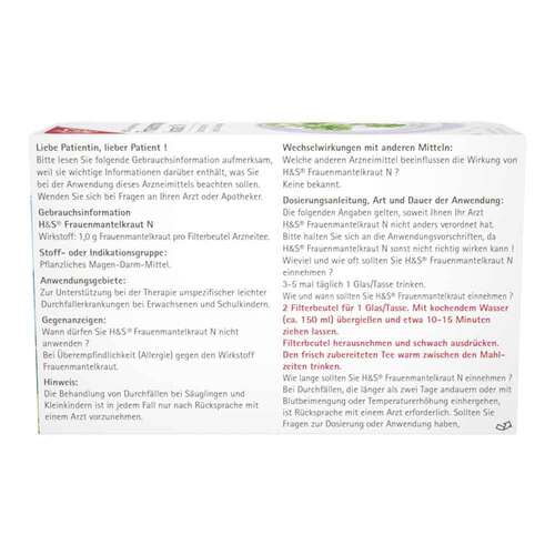 H&S® Frauenmantelkraut N Filterbeutel - 2