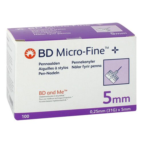 BD Micro-Fine + 5 Nadeln 0,25x5 mm - 1
