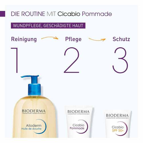 Bioderma Cicabio Pommade Wundpflege-Salbe f&uuml;r gesch&auml;digte Haut und Wunden - 5