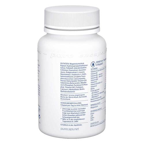 Pure Encapsulations Schwangerschafts-Formel Kapseln  - 3