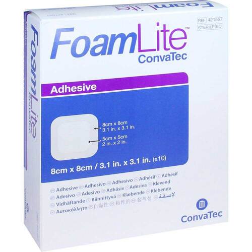Foam Lite Convatec adh&auml;siv PU-Schaumverband 8x8 cm - 1