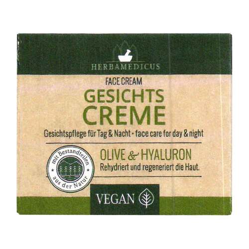 Gesichtscreme Olive &amp; Hyaluron - 1