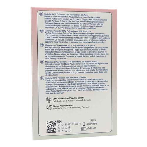 Gitter Tape Acutop Akupunkturpflaster 2x3 cm pink - 2