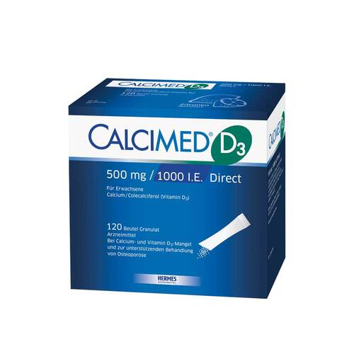 Calcimed D3 500 mg / 1000 I.E. Direct Granulat - 1