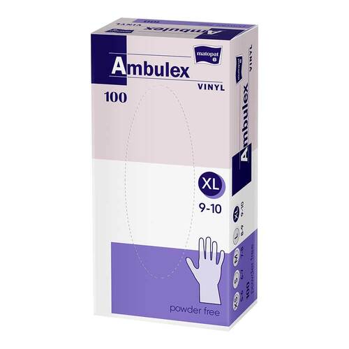 Ambulex Vinyl Untersuchungshandschuhe unsteril ungepudert XL - 1