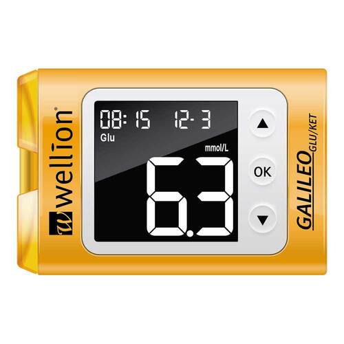 Wellion Galileo Glu / Ket Set mmol / l gelb - 1