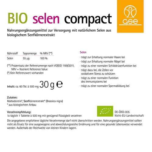 Selen Compact Bio Tabletten - 3