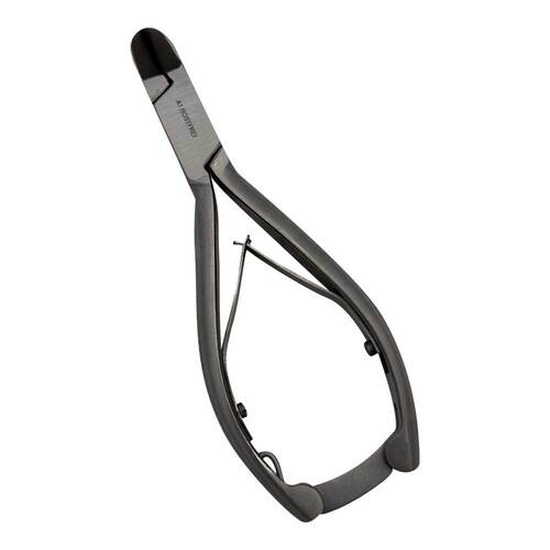 Nagelzange 14 cm gerade Doppelfeder Sperre rostfrei  - 1