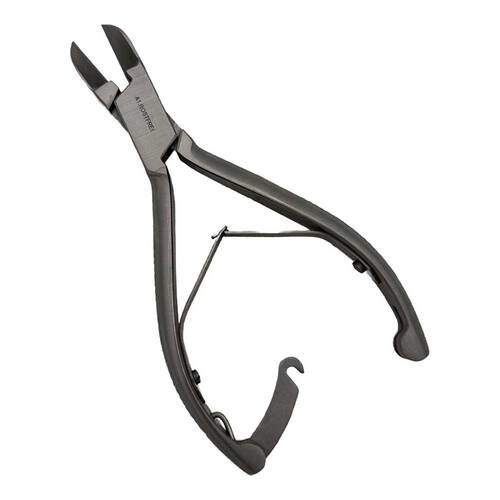 Nagelzange 14 cm gerade Doppelfeder Sperre rostfrei  - 3