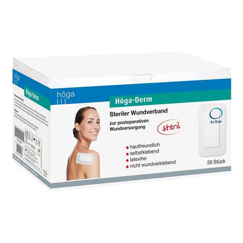 H&ouml;ga Derm Pflaster steril 90x150 mm - 1