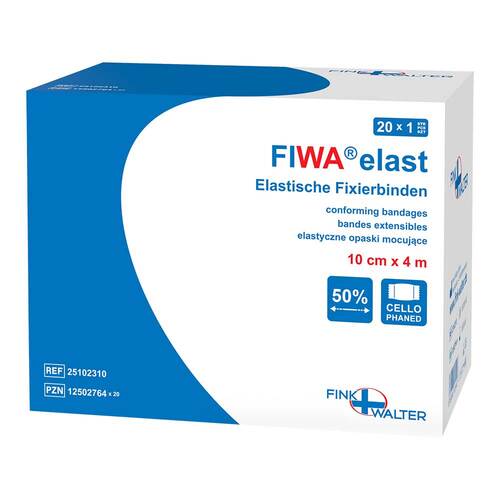 Fixierbinde elastisch 10 cmx4 m cellophaniert - 1