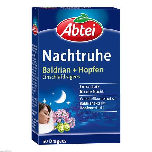 Abtei Nachtruhe Baldrian + Hopfen Einschlafdragees - 1