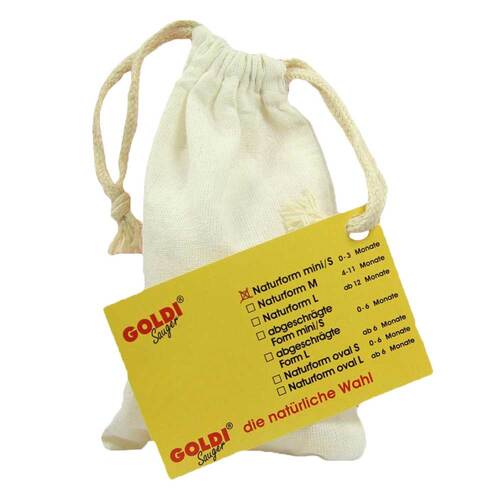 Goldisauger naturform mini 0 - 3 Monate i.Polybeutel - 1