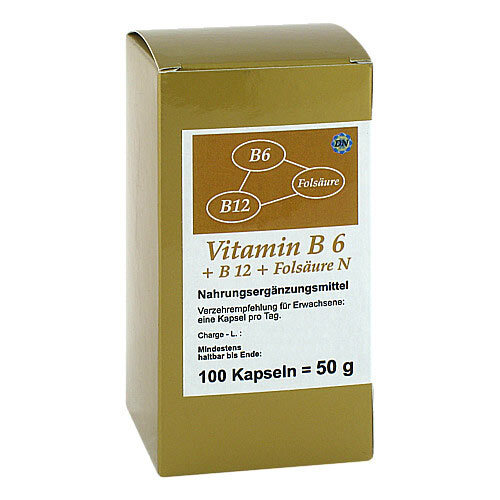 Vitamin B6 + B12 + Fols&auml;ure N Kapseln - 1