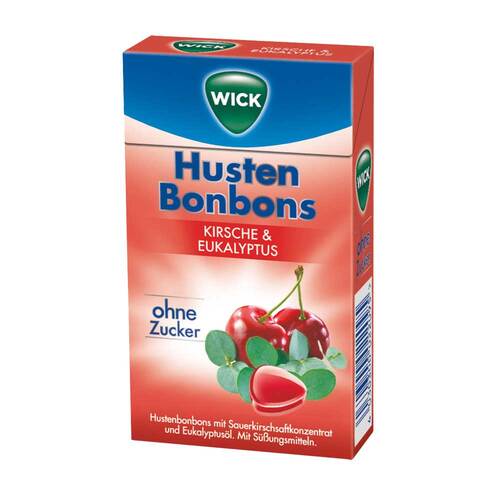 WICK Wildkirsche &amp; Eukalyptus Bonbons ohne Zucker Clickb - 1