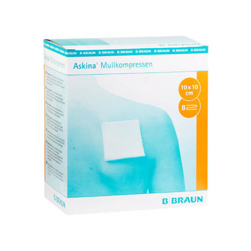 Askina Mullkompressen 10x10 cm steril - 1