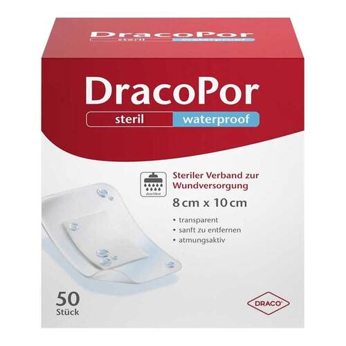 Dracopor waterproof Wundverband 8x10 cm steril - 1